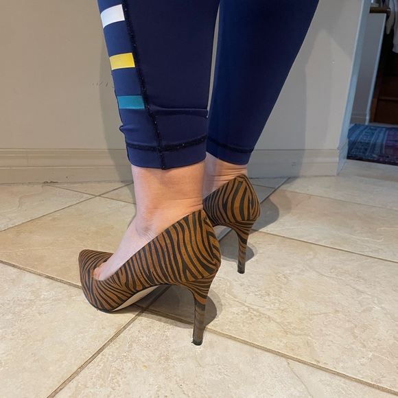 BCBGeneration Brown Zebra Pattern Heels - Picture 3 of 3